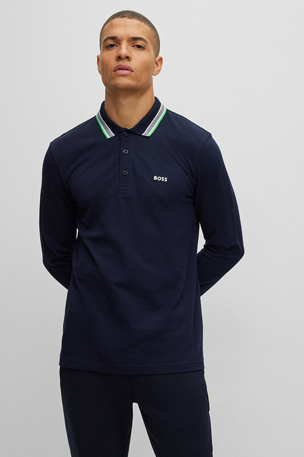 POLO ΜΠΛΟΥΖΑ BOSS - 404 ΜΠΛΕ